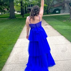 Royal blue prom dress